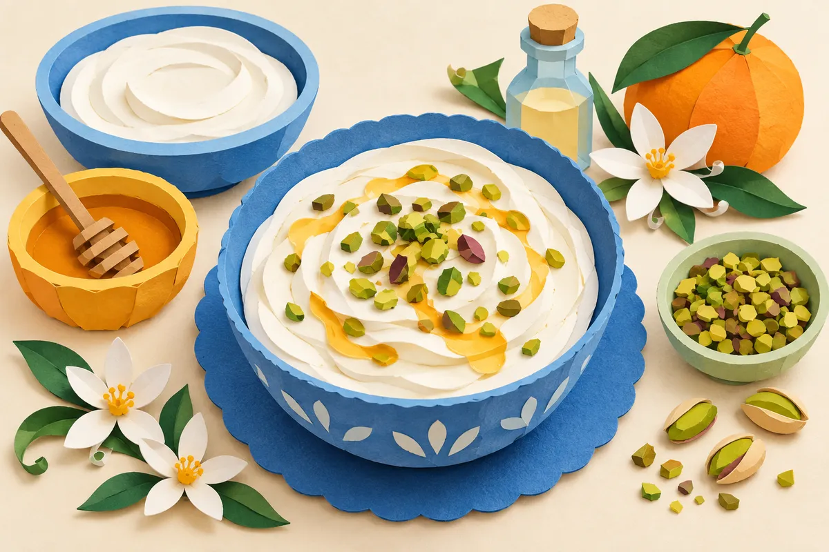 Orange Blossom Yogurt with Pistachios