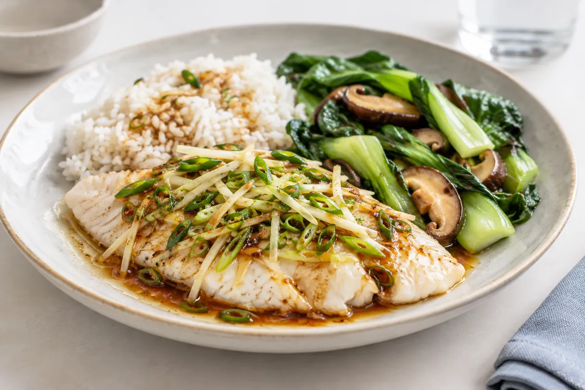 Cantonese Steamed Fish with Ginger