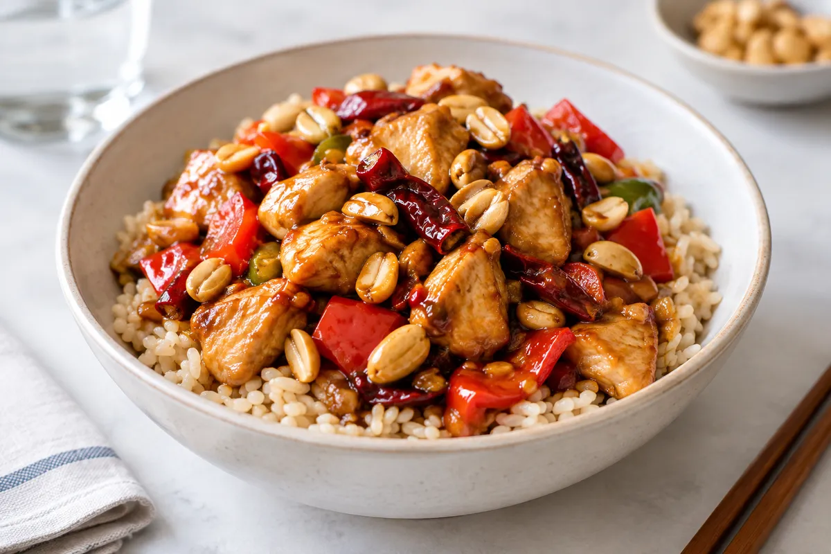 Sichuan Kung Pao Chicken Bowl