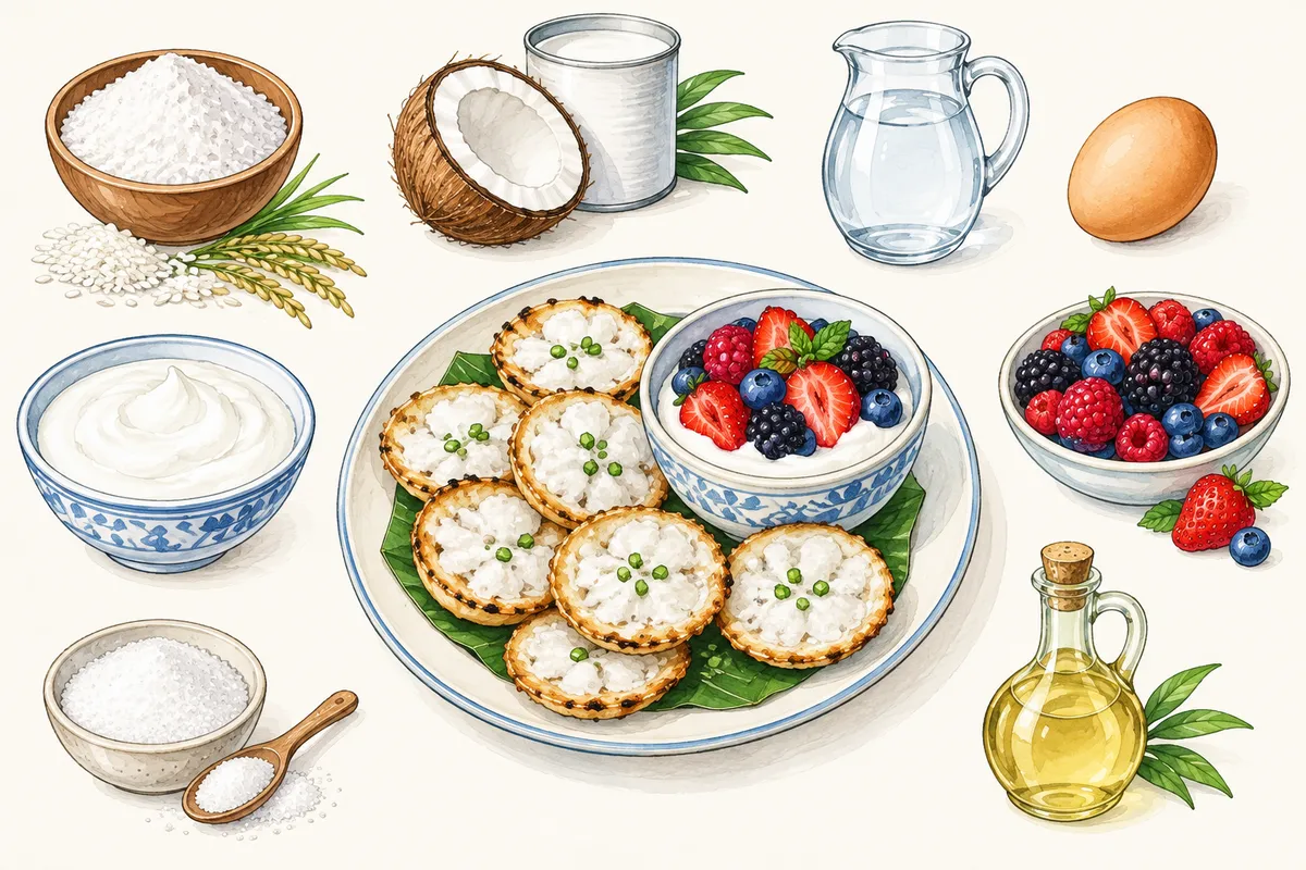 Khanom Krok Coconut Pancakes