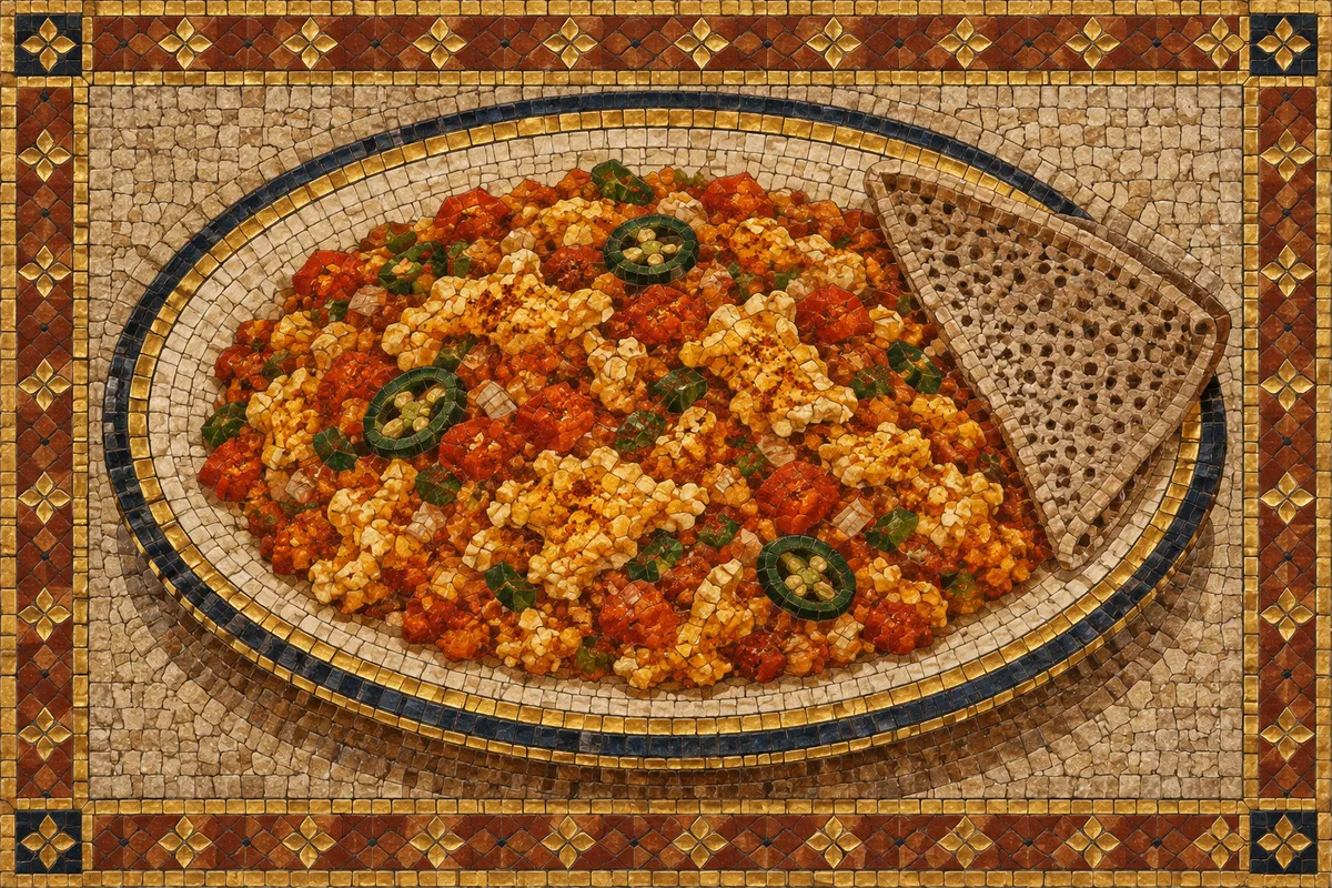 Ethiopian Egg and Tomato Dulet