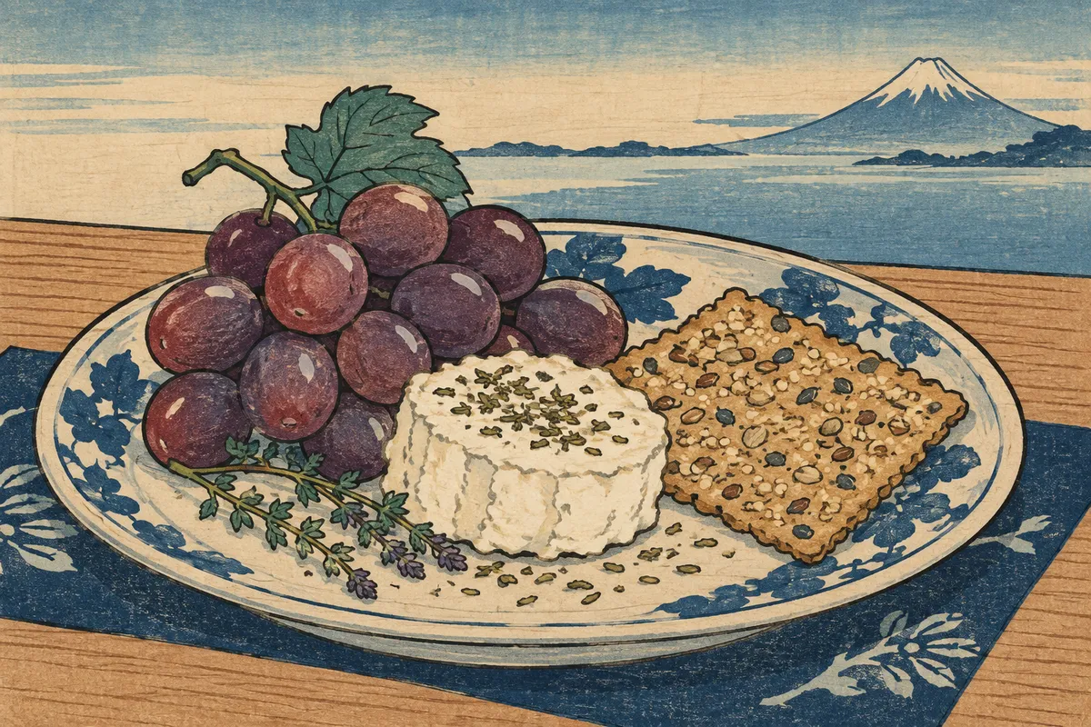 Petite Goat Cheese and Grape Plate