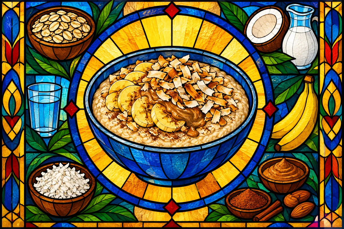 Mingau de Aveia with Coconut and Banana