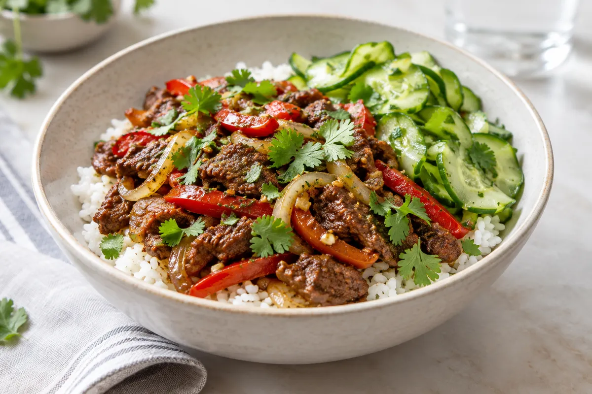 Xinjiang Cumin Lamb Rice Bowl