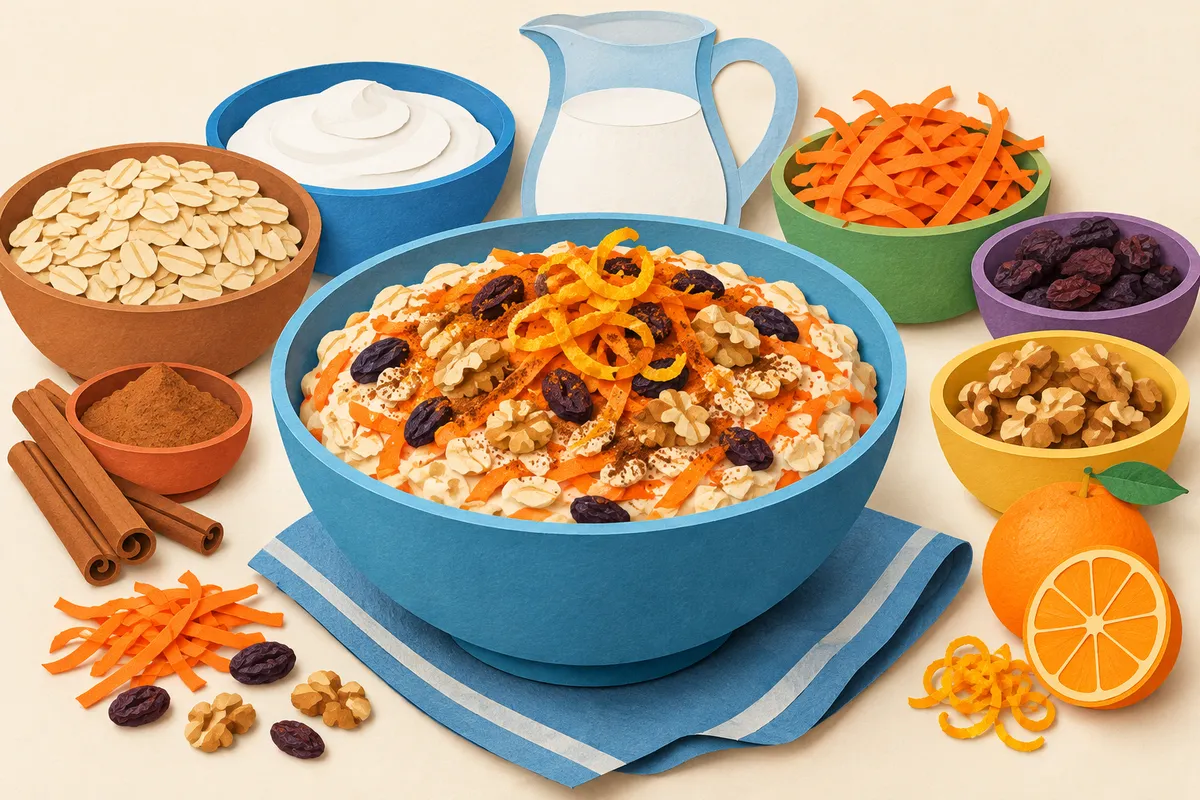 Moroccan Carrot Cake Overnight Oats