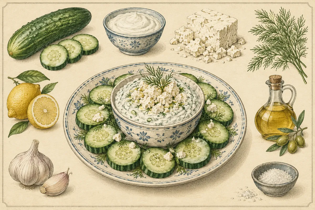 Cucumber Feta Tzatziki Cup