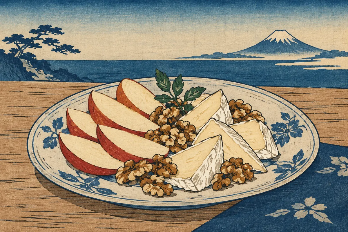 Apple Slices with Camembert