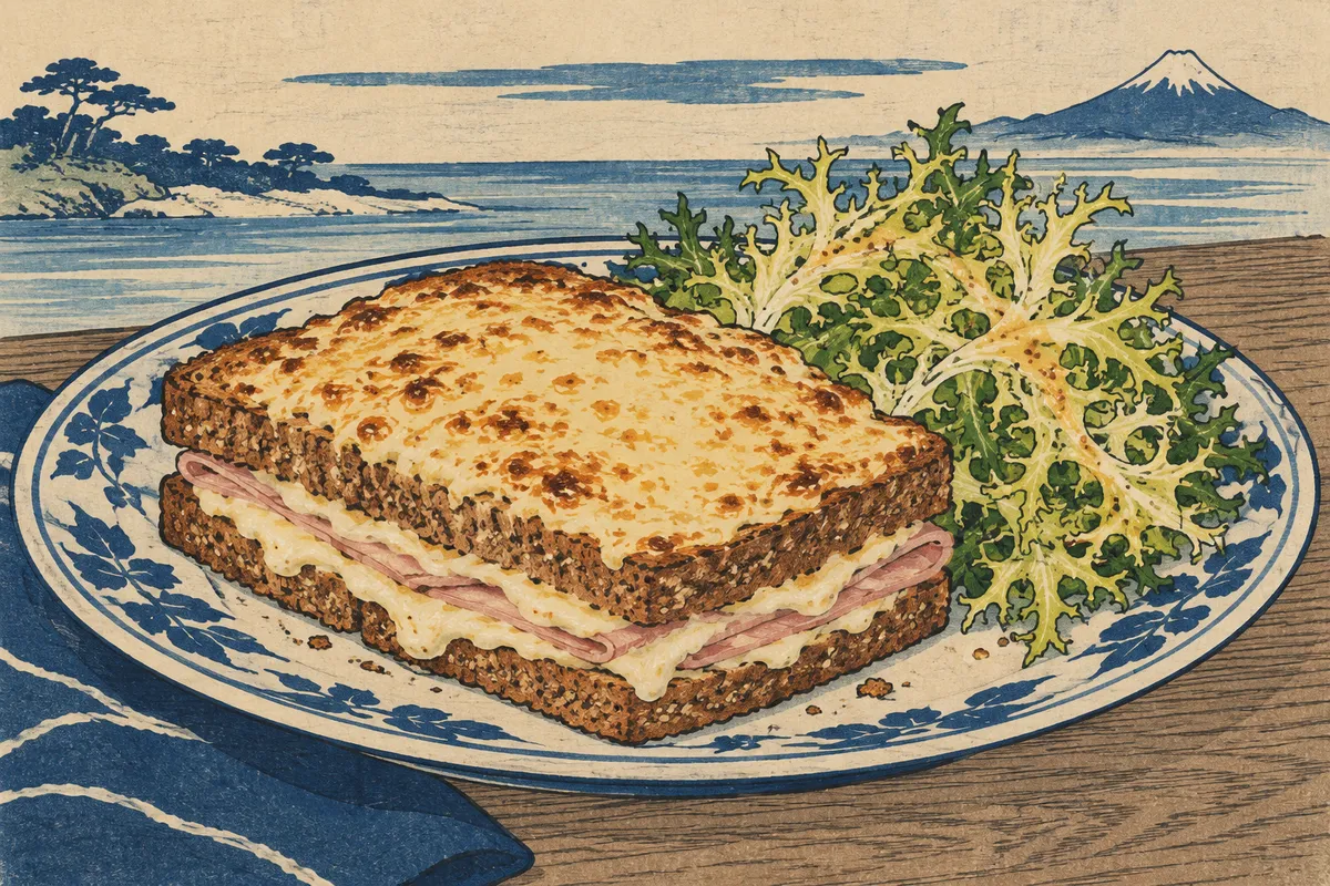 Croque Monsieur with Frisée Salad