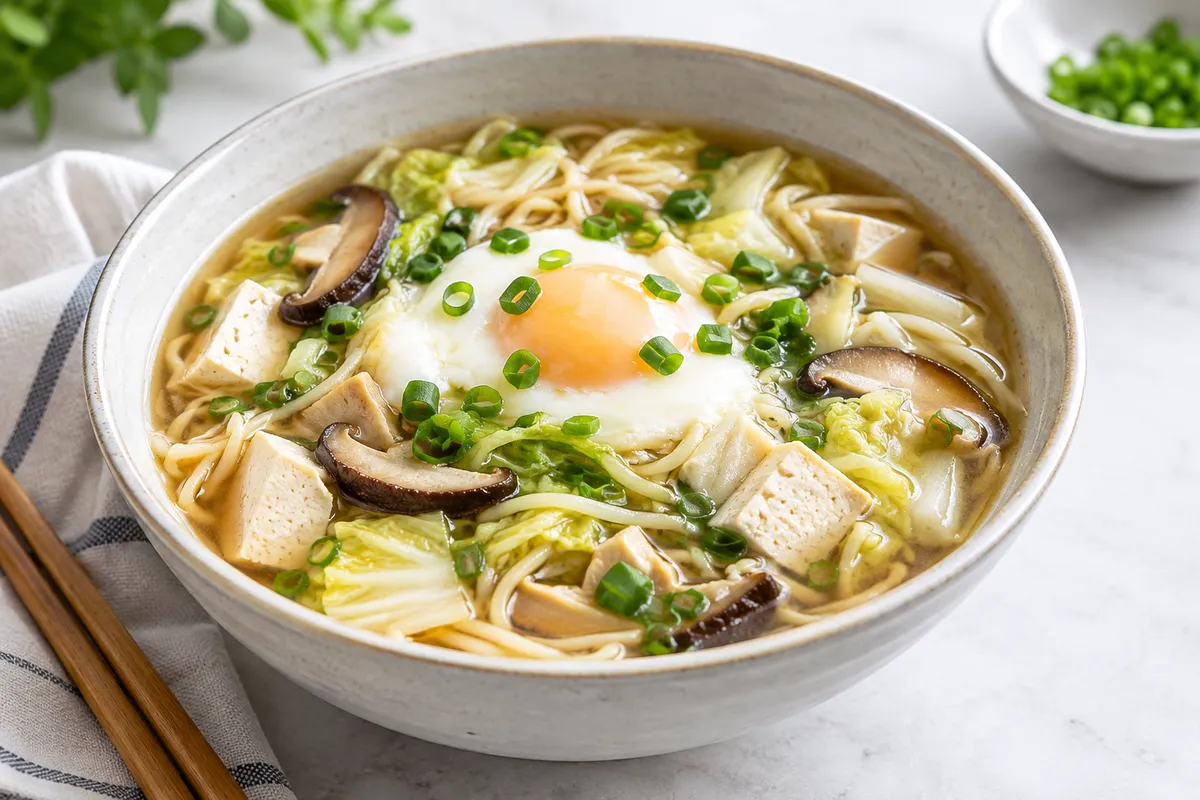 Shanghai-Style Vegetable Noodle Soup