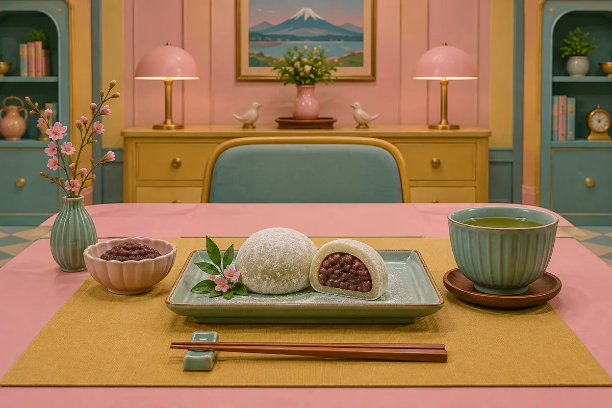 Mochi with Green Tea