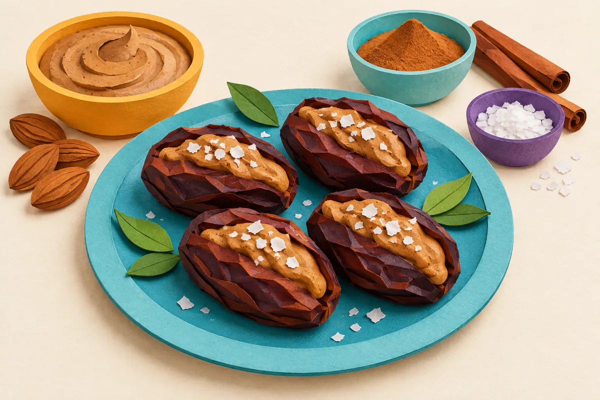 Dates Stuffed with Almond Butter