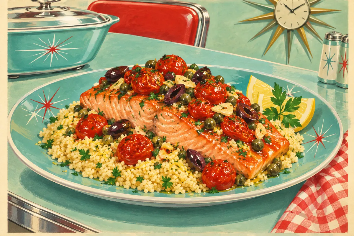Salmon alla Siciliana with Couscous