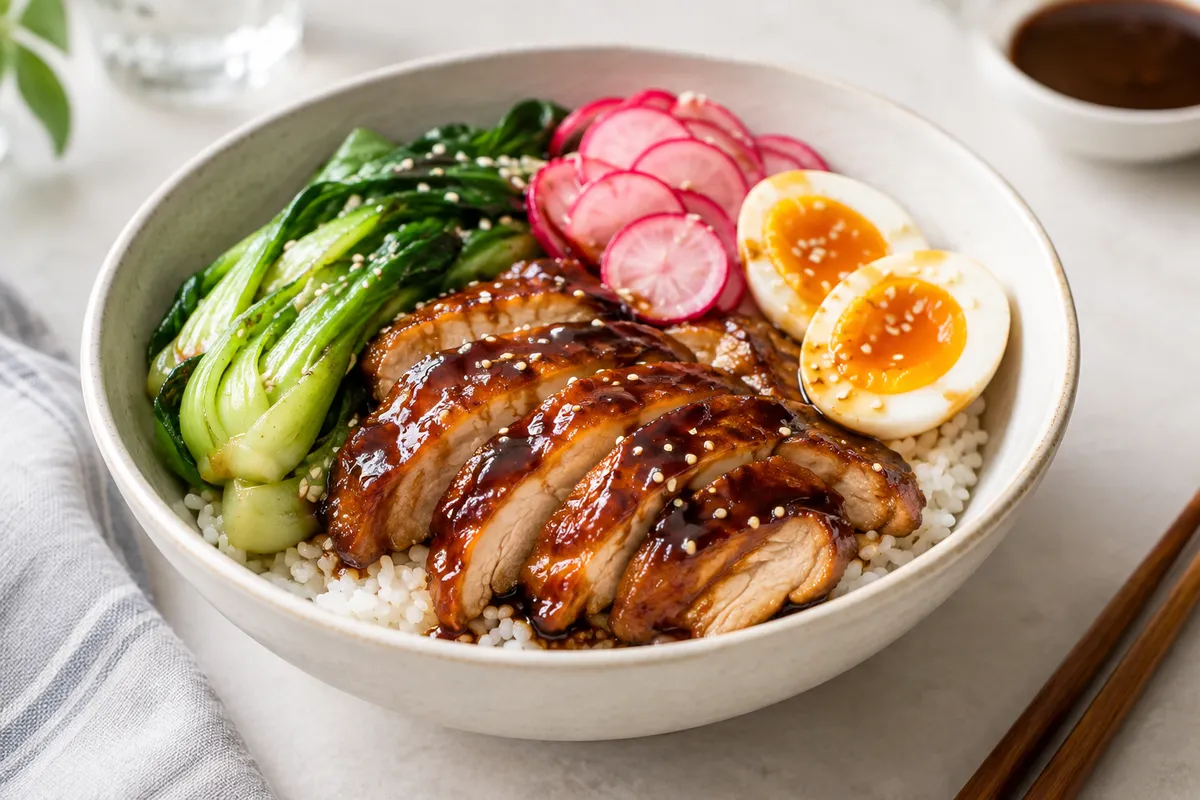 Char Siu Chicken Rice Bowl