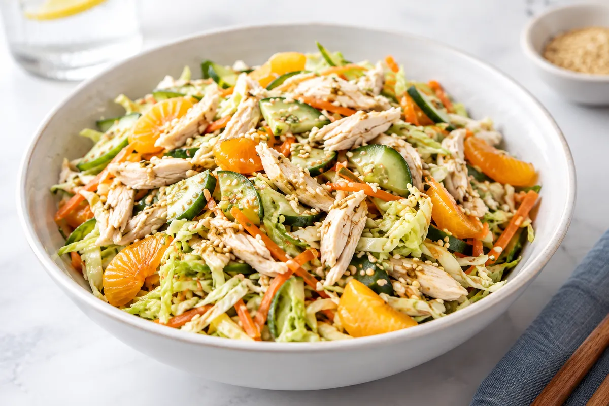 Chinese Chicken Salad with Sesame Dressing