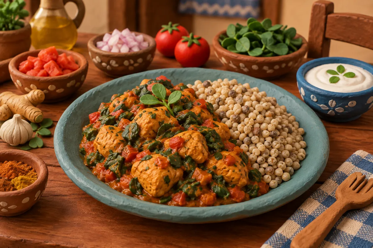 Methi Chicken with Millet