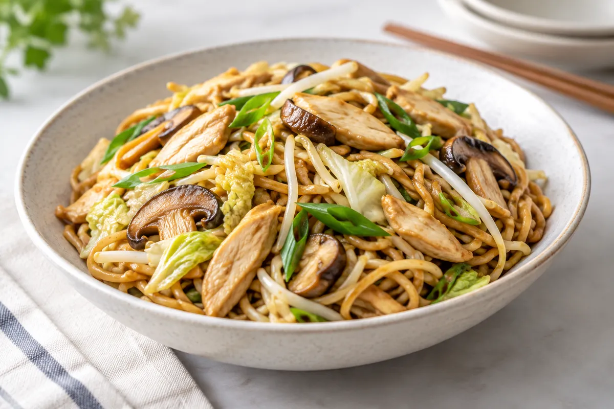 Cantonese Chicken Chow Mein