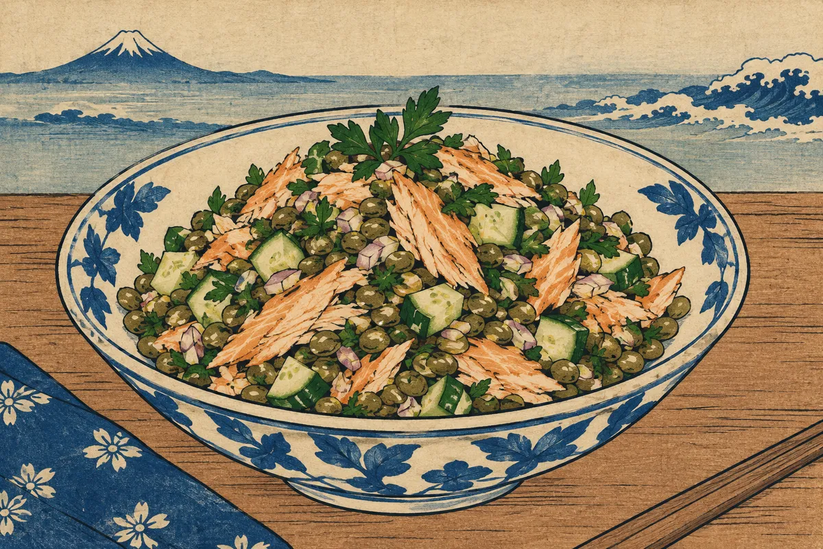 Lentil Salad with Smoked Trout