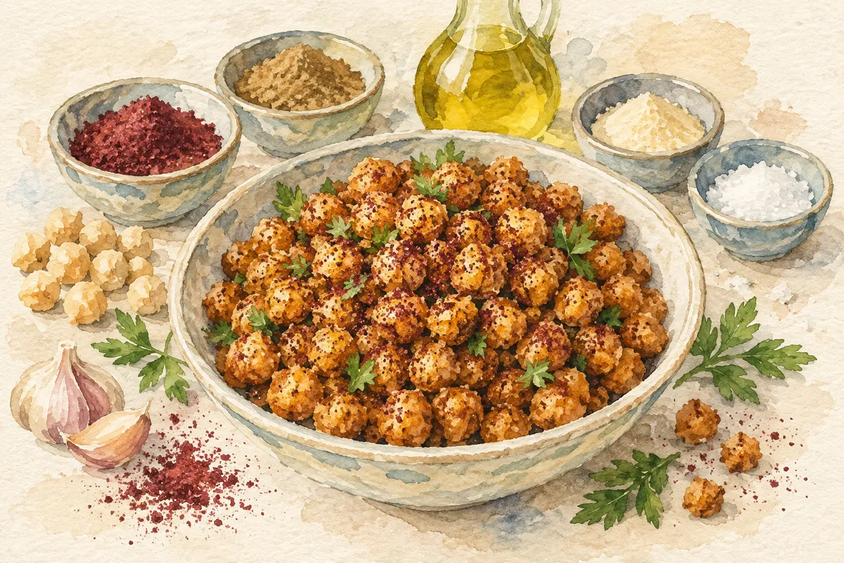 Roasted Chickpeas with Sumac