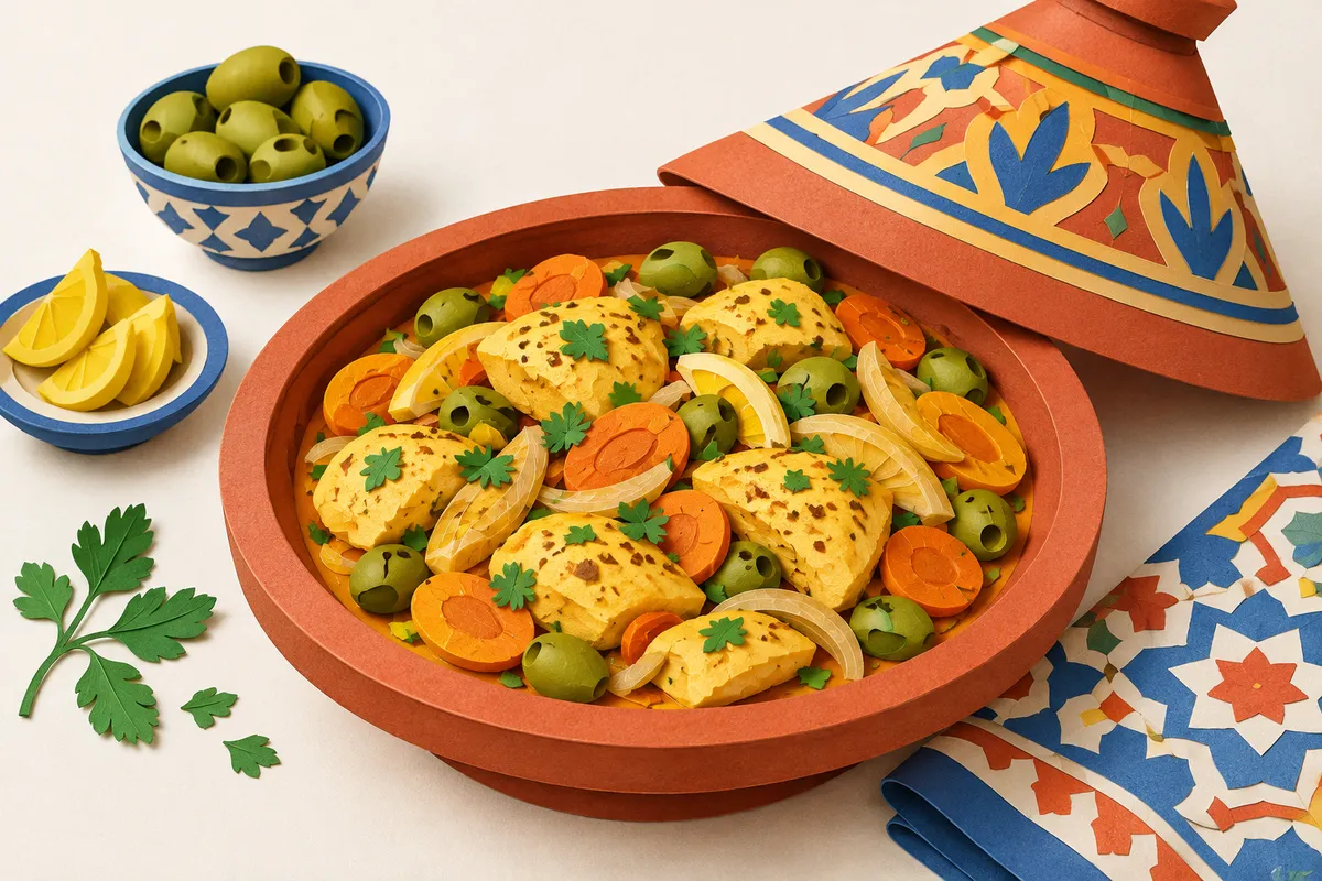 Chicken Tagine with Preserved Lemon and Olives