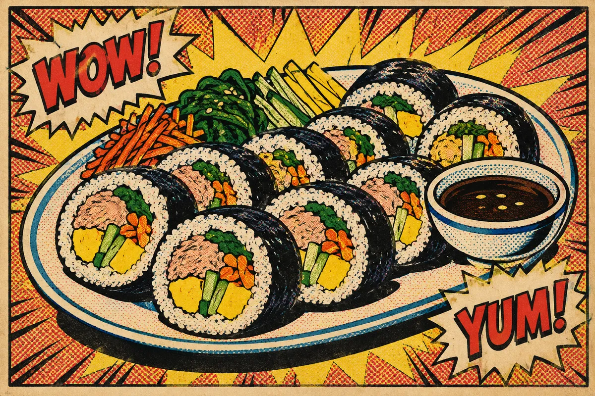 Gimbap with Tuna and Vegetables