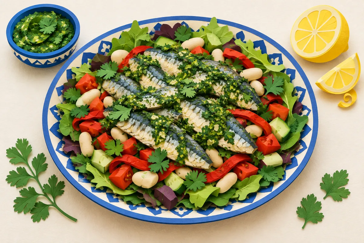 Moroccan Sardine Salad with Chermoula