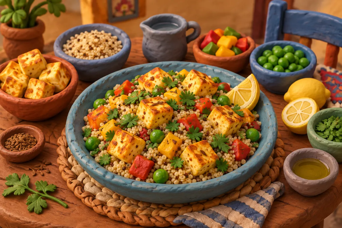 Lemon Coriander Paneer Quinoa