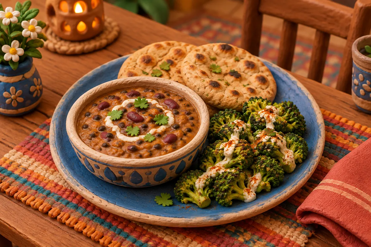 Dal Makhani with Tandoori Broccoli