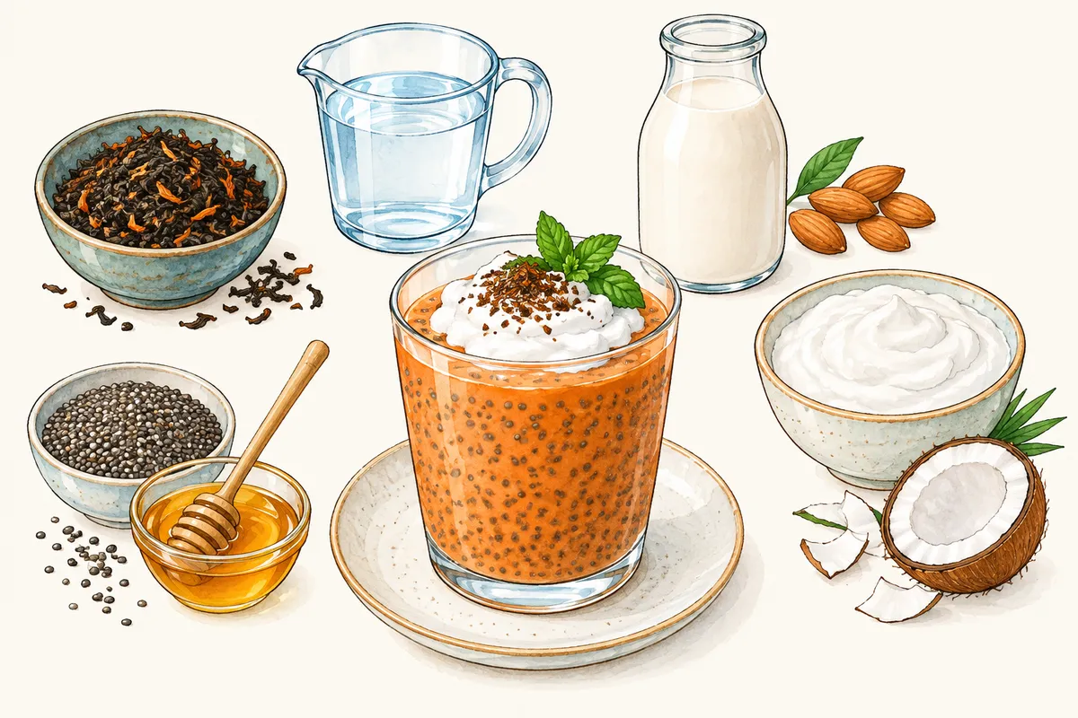 Thai Iced Tea Chia Pudding