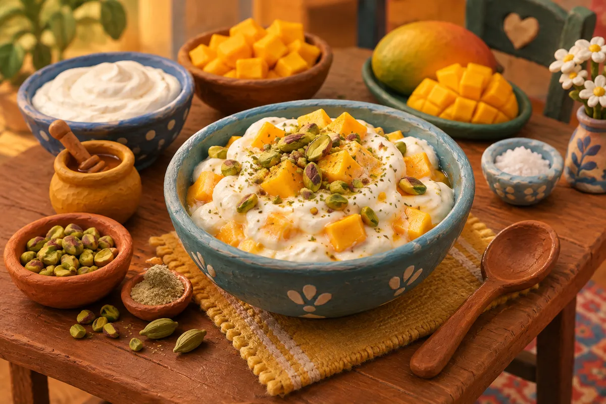 Mango Cardamom Yogurt