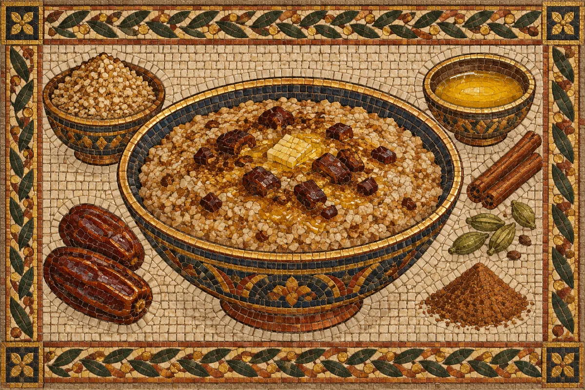 Kinche Cracked Wheat Porridge with Dates