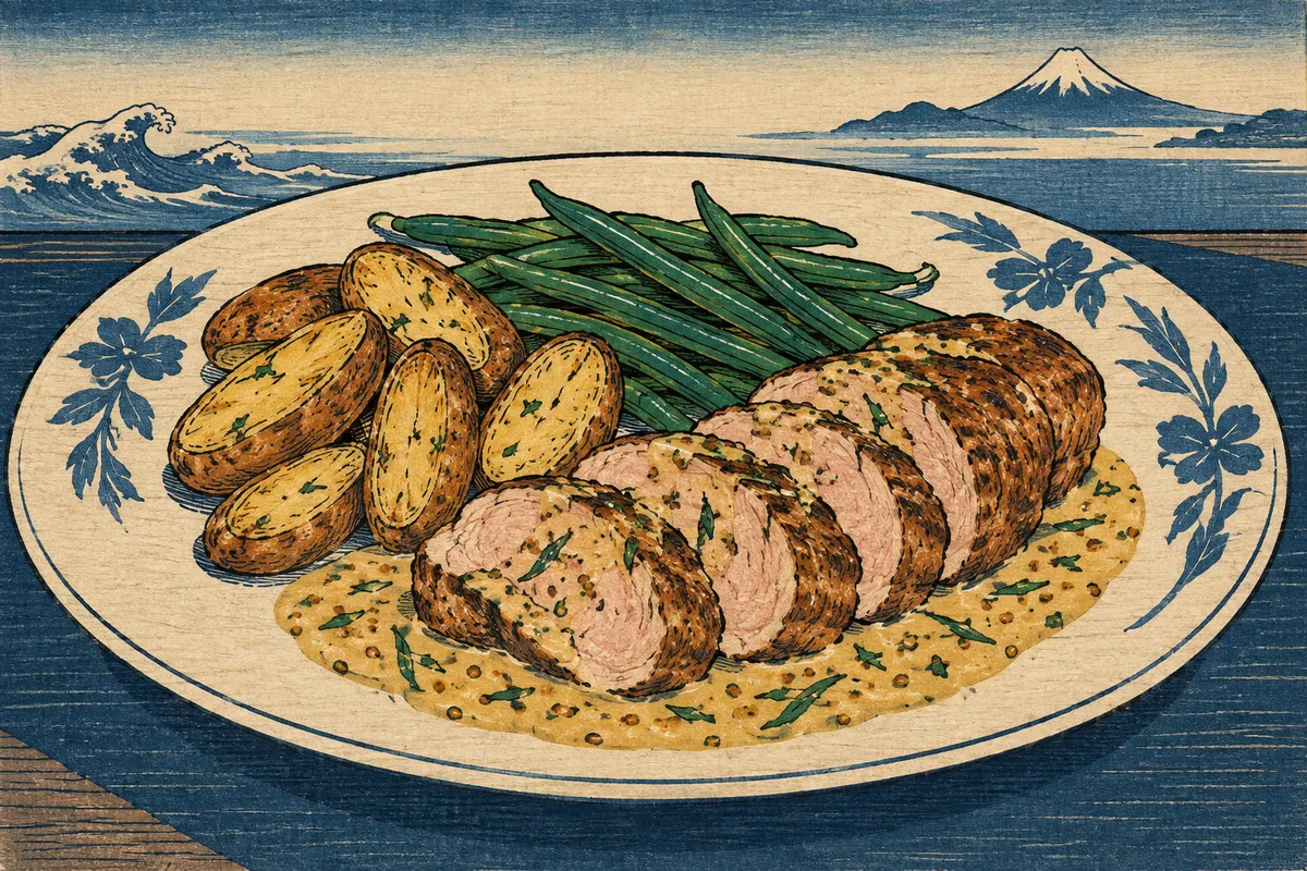 Pork Tenderloin à la Moutarde
