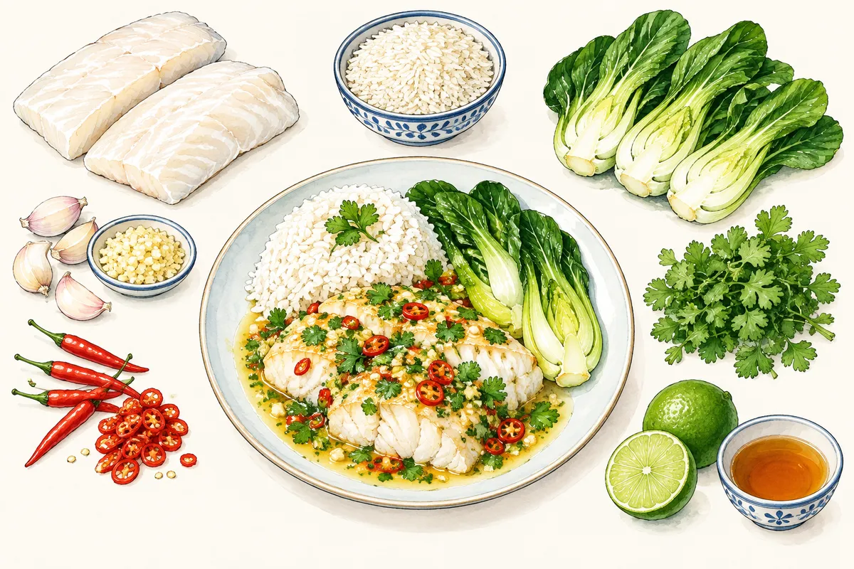 Pla Nueng Manao Steamed Fish