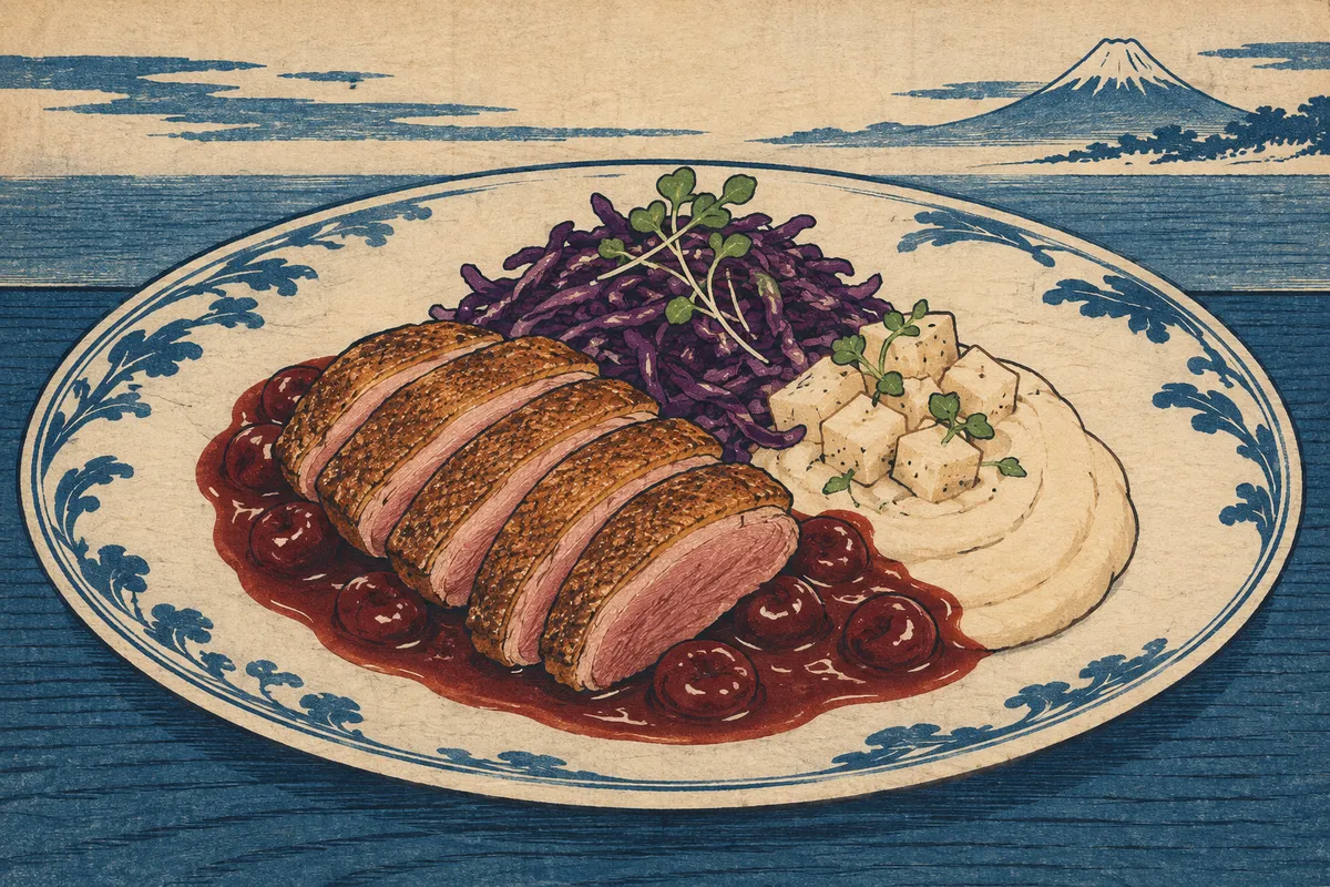 Duck Breast with Cherry Sauce