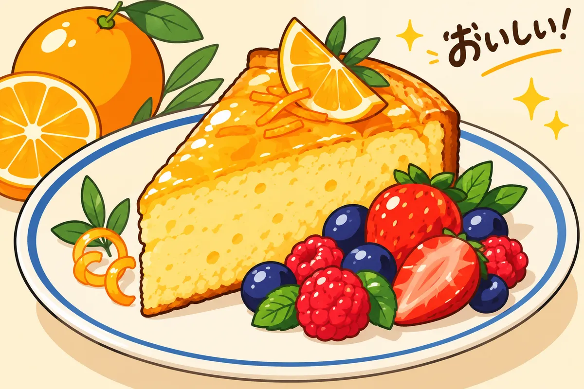 Olive Oil Citrus Cake Slice