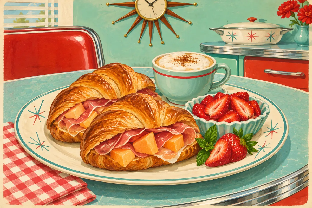 Cornetto with Prosciutto and Melon