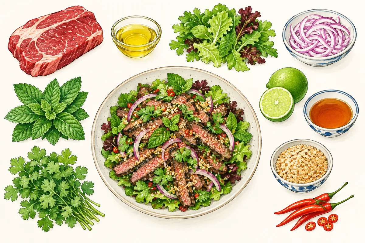 Thai Beef Nam Tok Salad