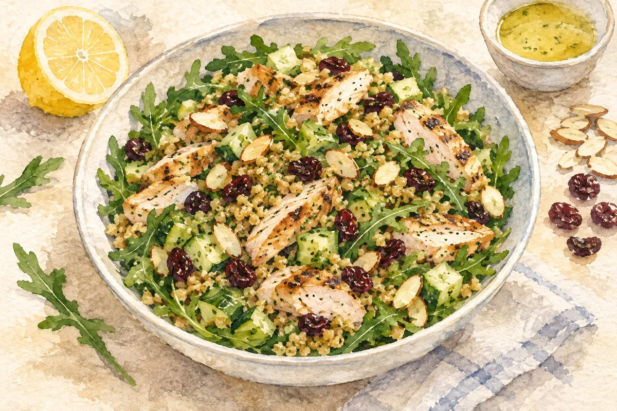 Freekeh Chicken Salad with Cherries