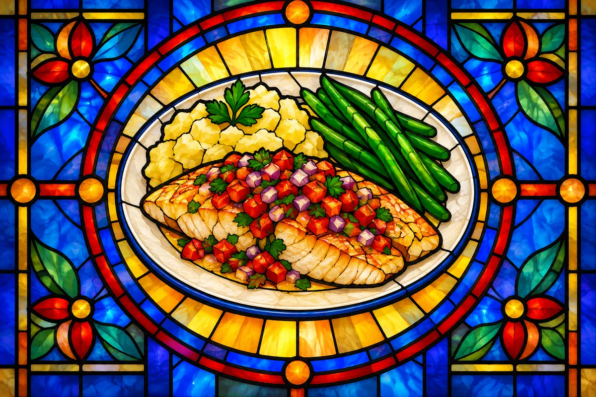 Baked Tilapia with Brazilian Vinaigrette