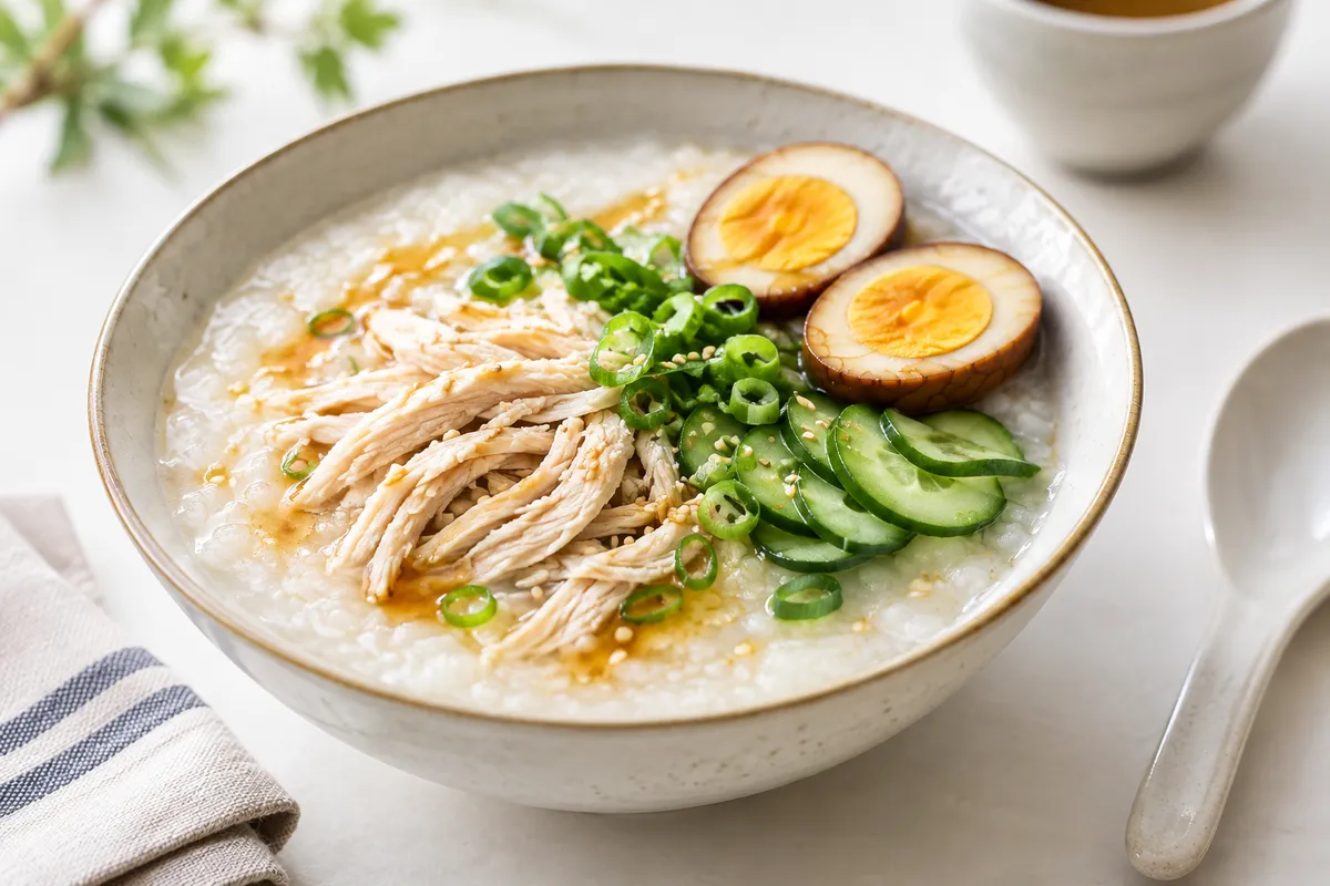 Chicken Congee with Scallions