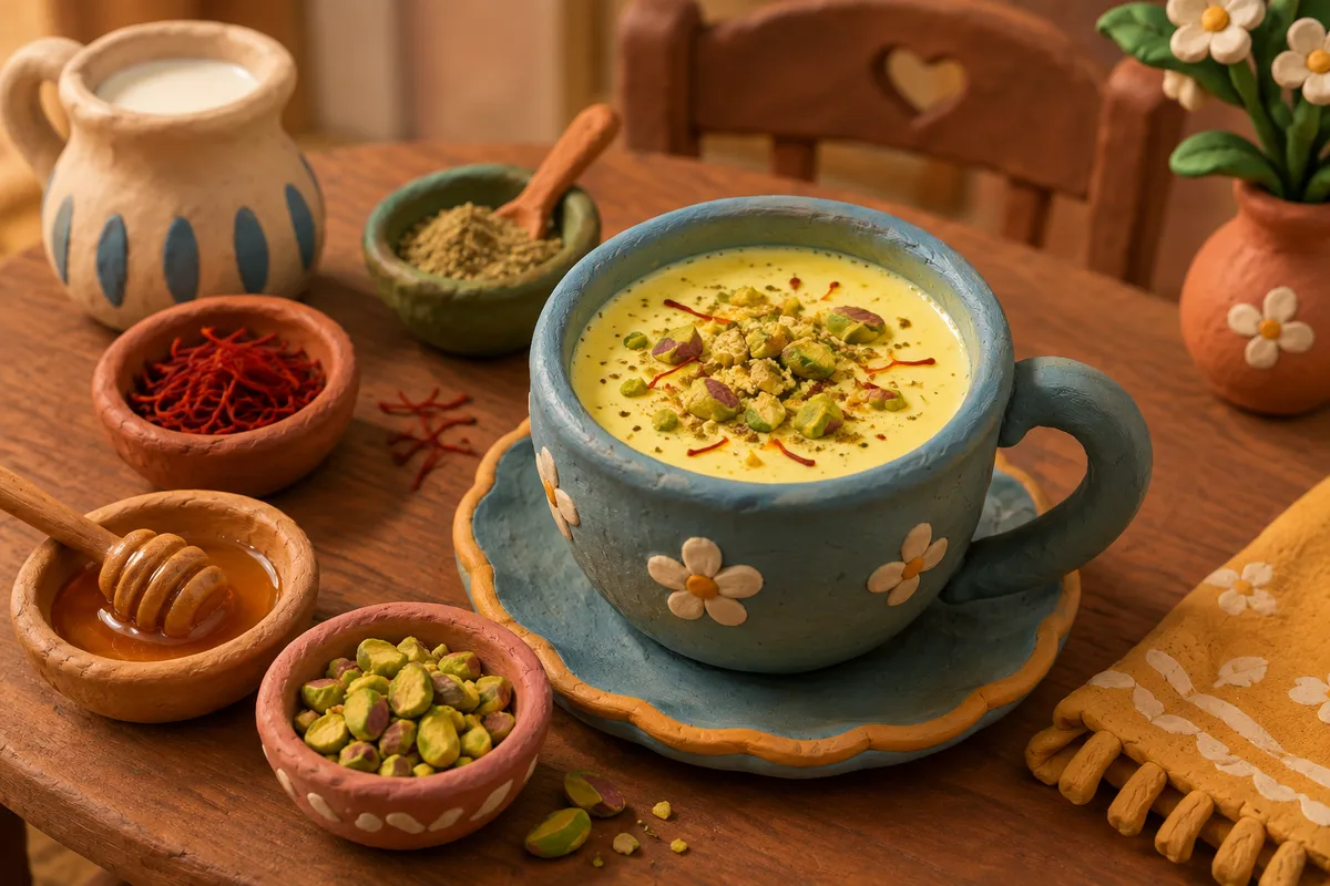 Saffron Pistachio Milk