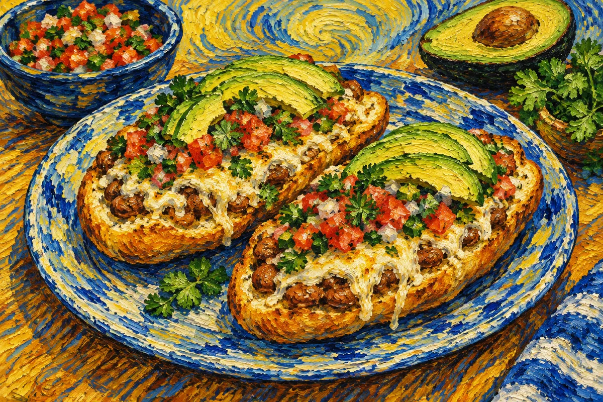 Molletes with Pico de Gallo