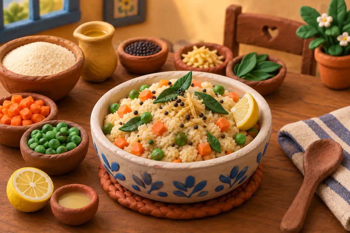 Rava Upma with Vegetables