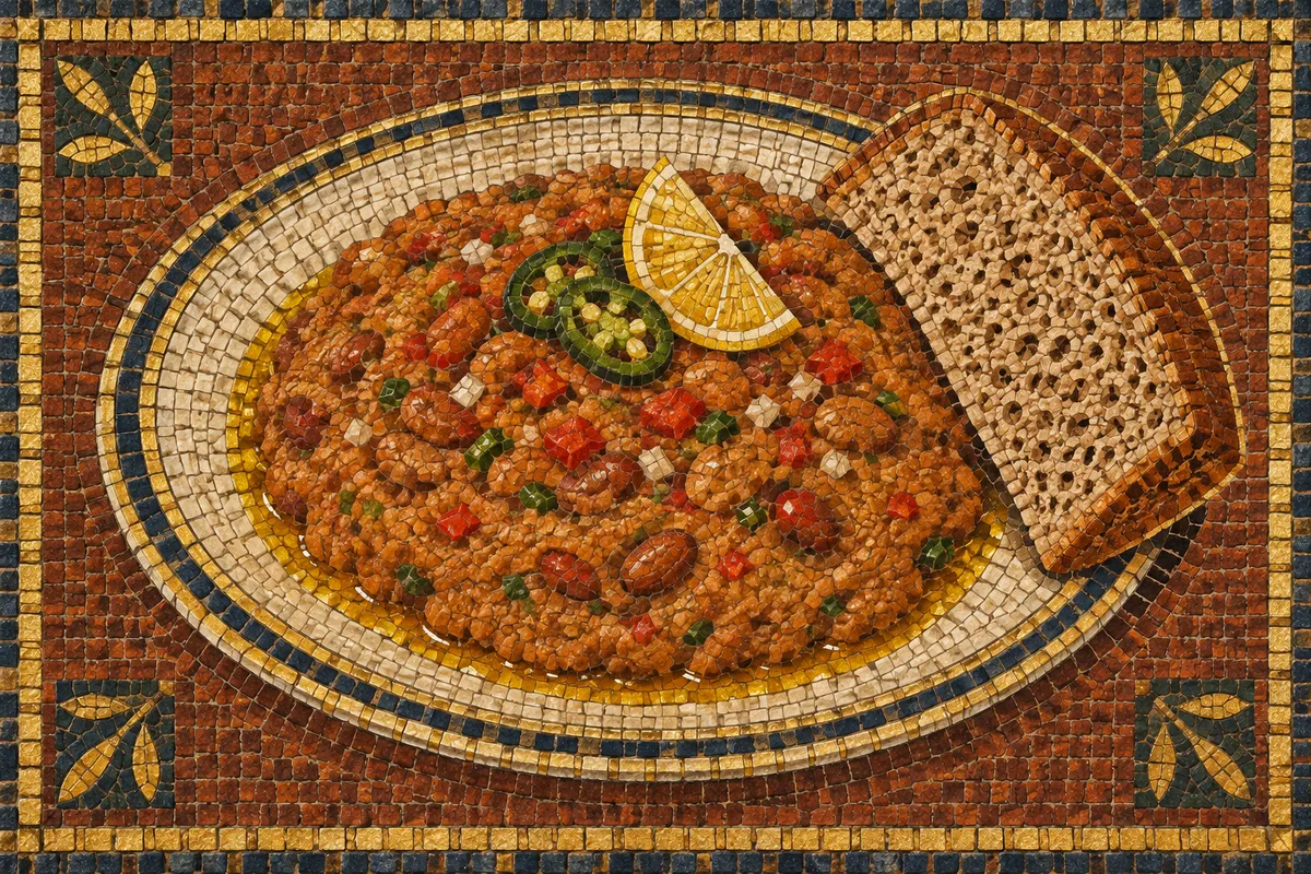 Ethiopian Ful Medames with Dabo