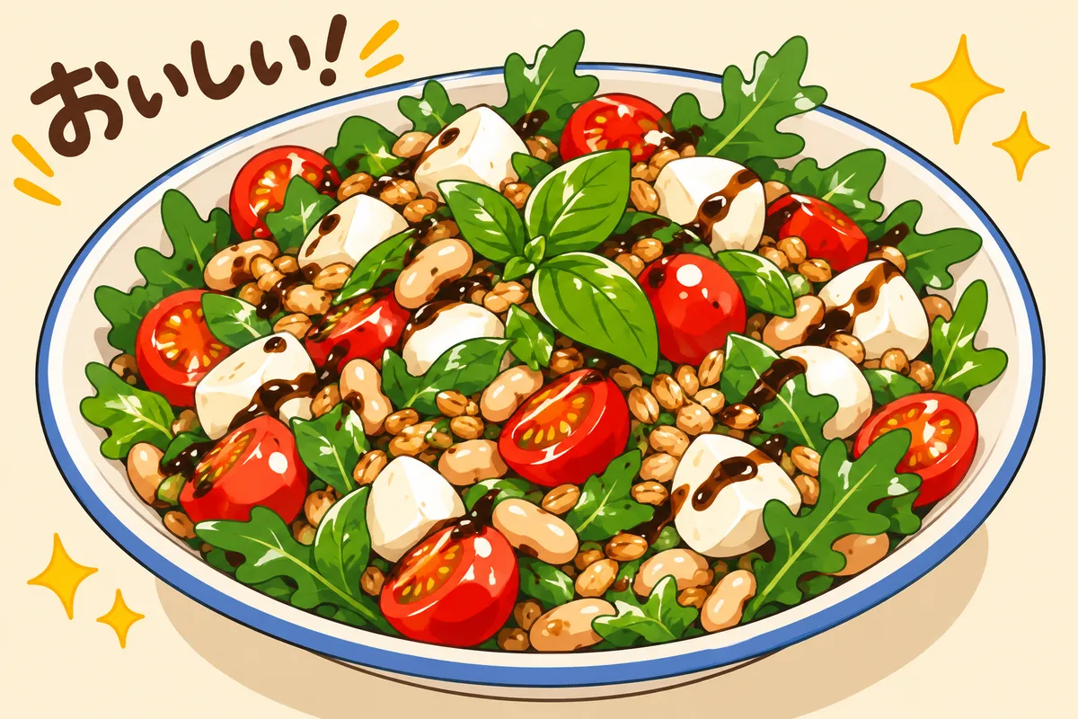 Italian Farro Caprese Salad