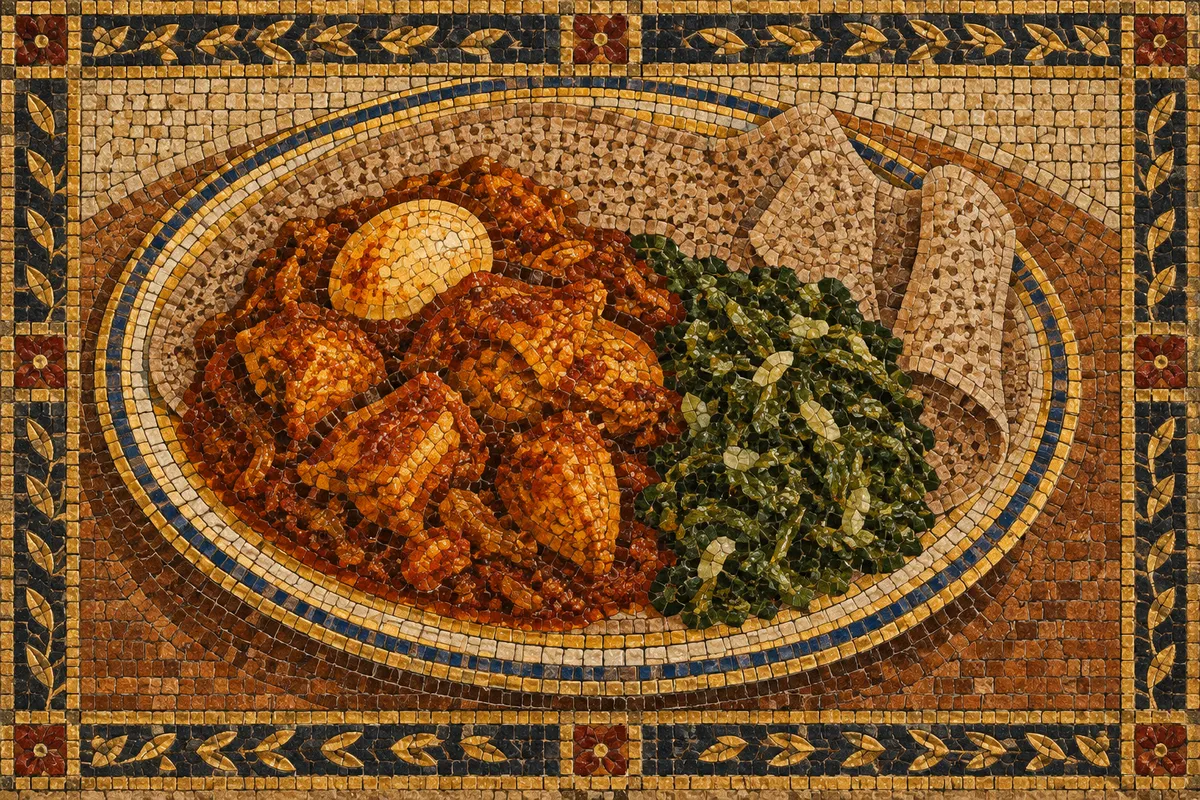 Chicken Doro Wat with Gomen