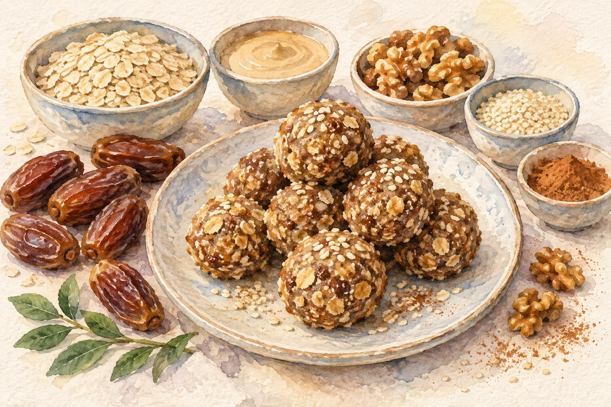 Date Tahini Energy Bites