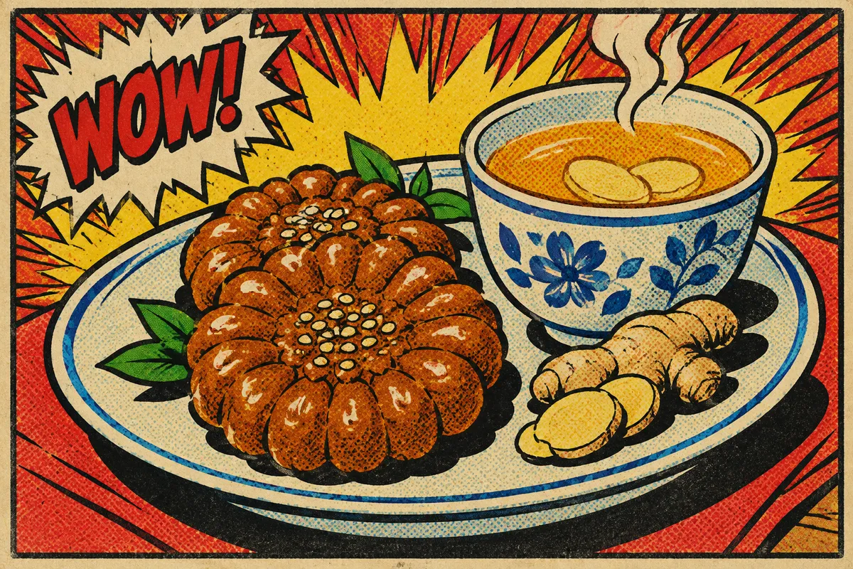 Yakgwa and Ginger Tea