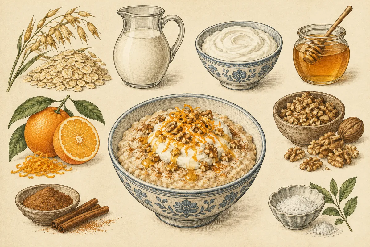 Bougatza-Inspired Oatmeal