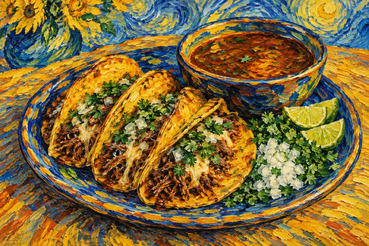 Tacos de Birria de Res