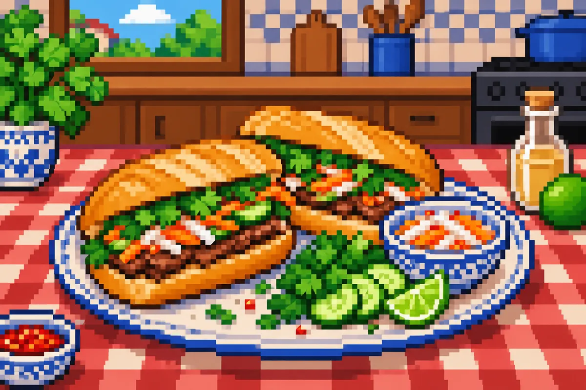Vietnamese Beef Salad Bánh Mì
